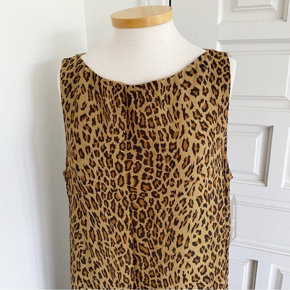 NWT Jones New York Sport Long Maxi Dress Leopard Animal Magnetism Print Size 16 - Picture 14 of 15